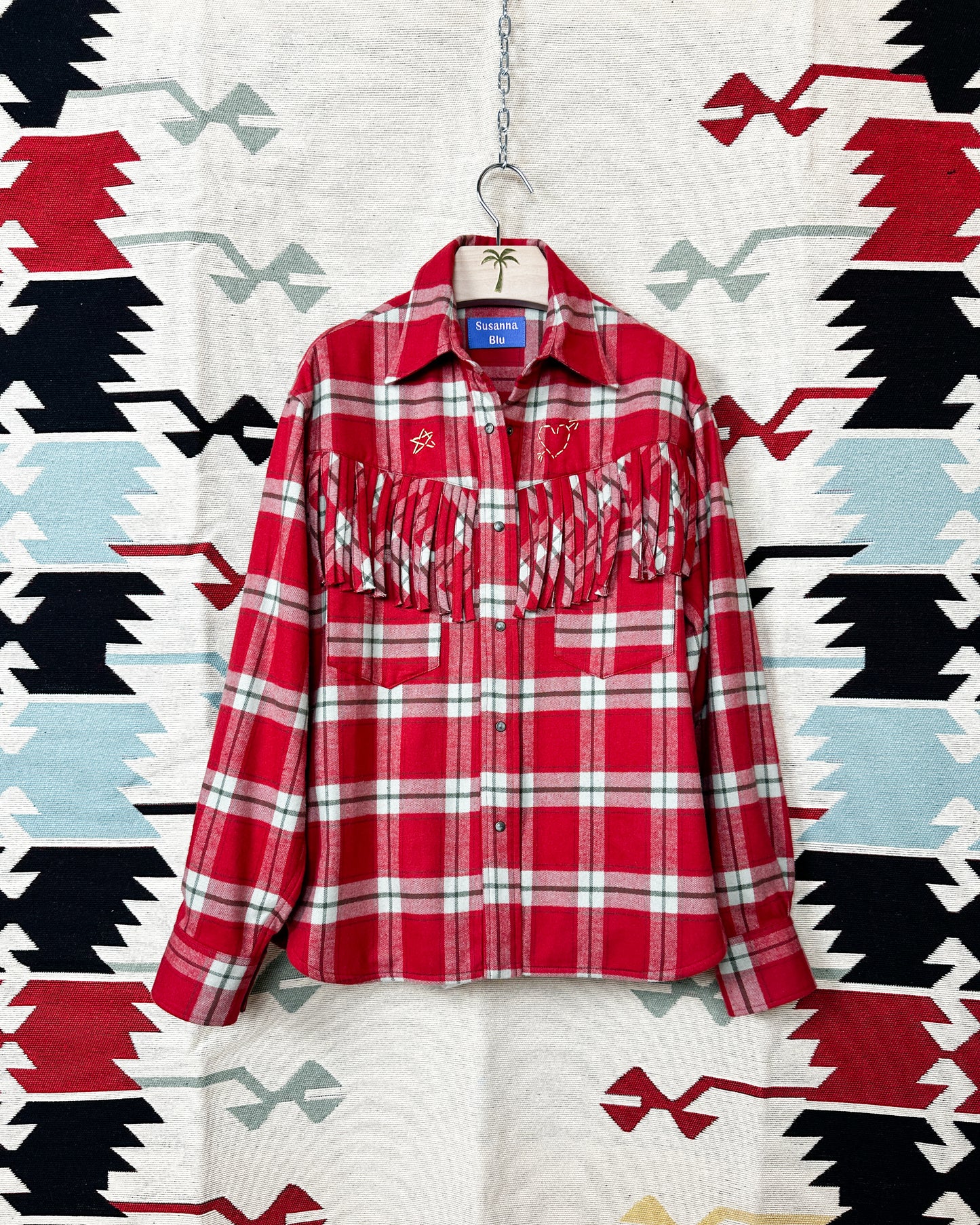 Sando Shirt Red Tartan Check