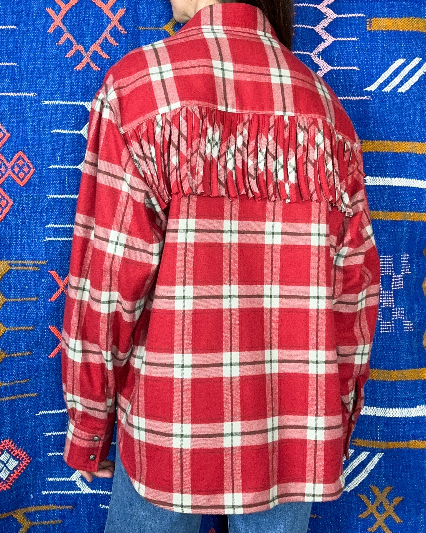Sando Shirt Red Tartan Check